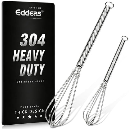 Eddeas 17in/43cm Extra Large Whisk,5Ib Heavy Duty Whisk, 2.4mm Wire Whisk Suitable for Mixing Thick batter and Large batch soup.Not suitable for individual small batch production(Silver)