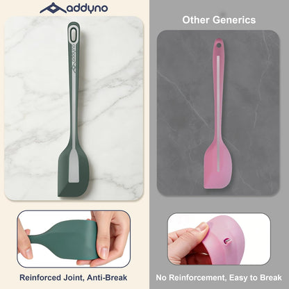 5-Piece Silicone Spatula Set, 11.5-Inch Long Spatulas