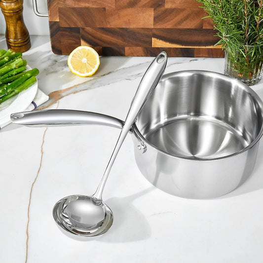 KEAWELL Premium Sophia 12.5-Inch 18/10 Stainless Steel Soup Ladle