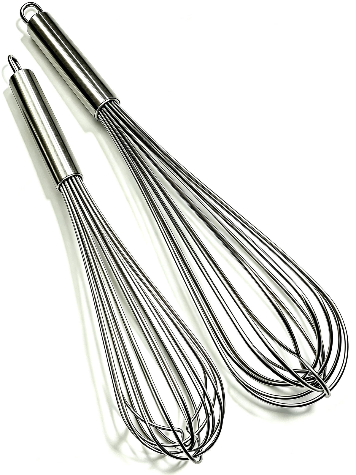 Large Commercial whisk, Heavy Duty 16in Wire Whisk, 304 Stainless Steel 2.5mm Thick Manual Egg Whisk, Durable Kitchen Mixer Mixing Batter, Beating Egg and Blending Sauces.