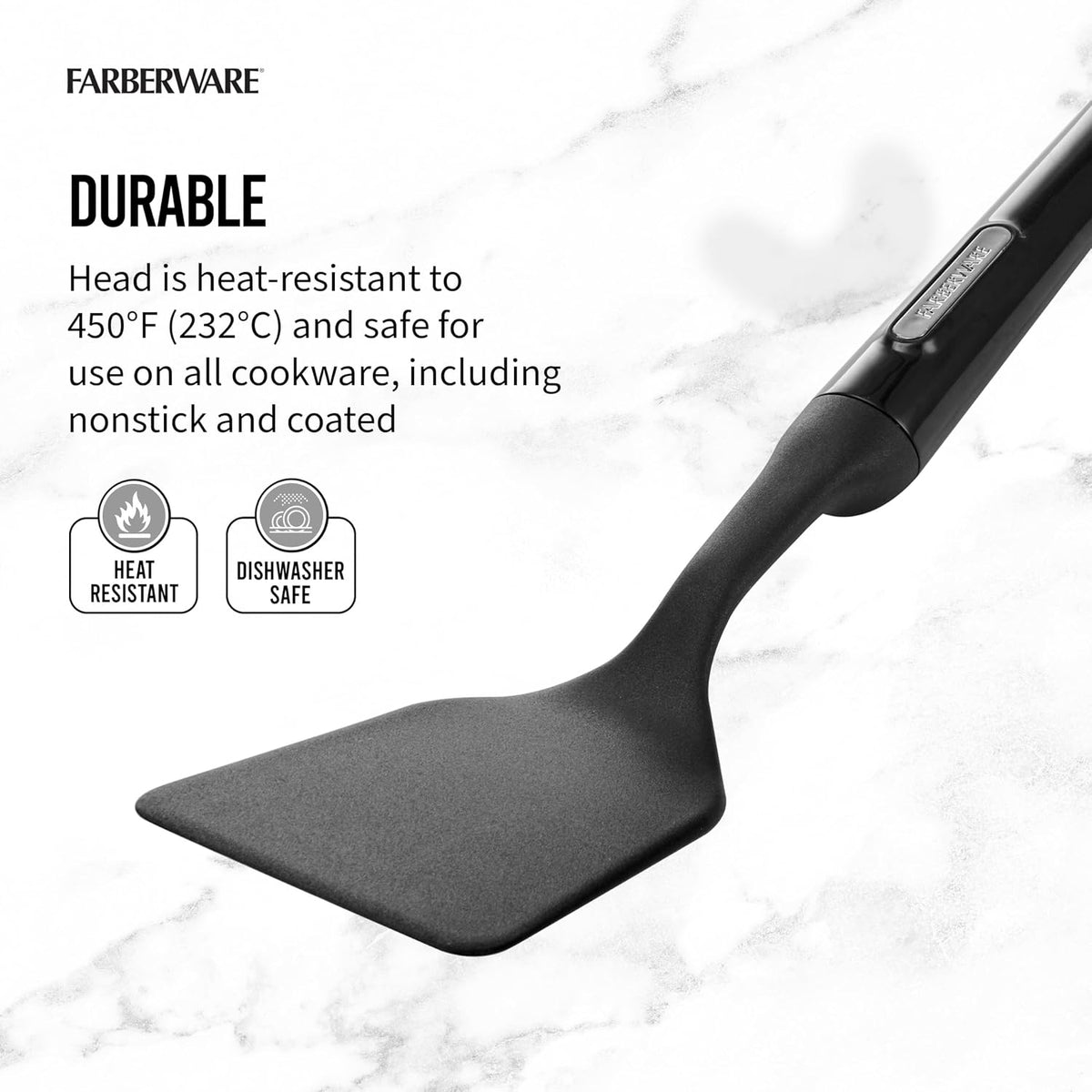 Farberware Pro Short Turner Spatula Heat Resistant Tip-Up