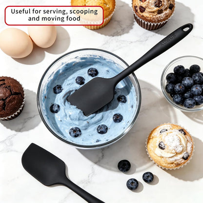 Silicone Cooking Utensils Set 2PCS, Non-Stick Kitchen Spatula Set